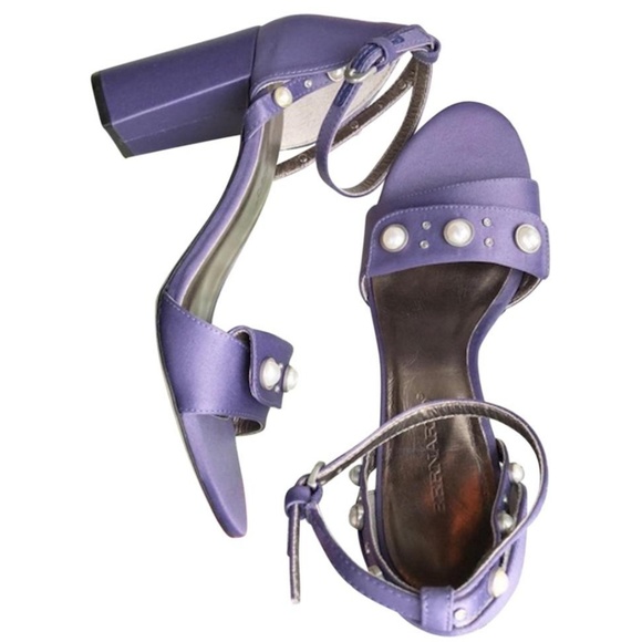 Anthropologie Shoes - NWT ANTHROPOLOGIE Hadley Satin Pearl Studded Heels